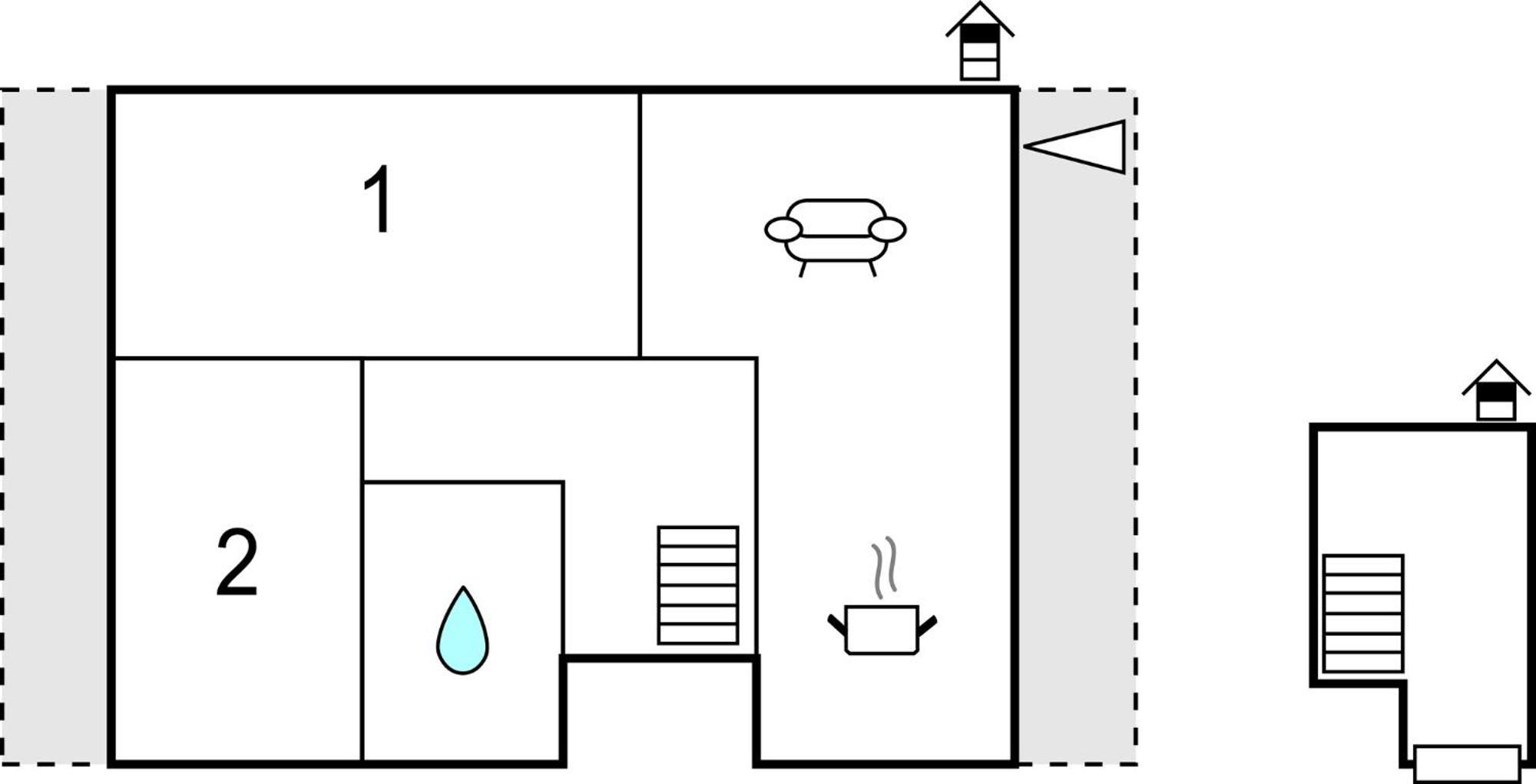 2 Bedroom Lovely Apartment In Komarna 克勒克 外观 照片